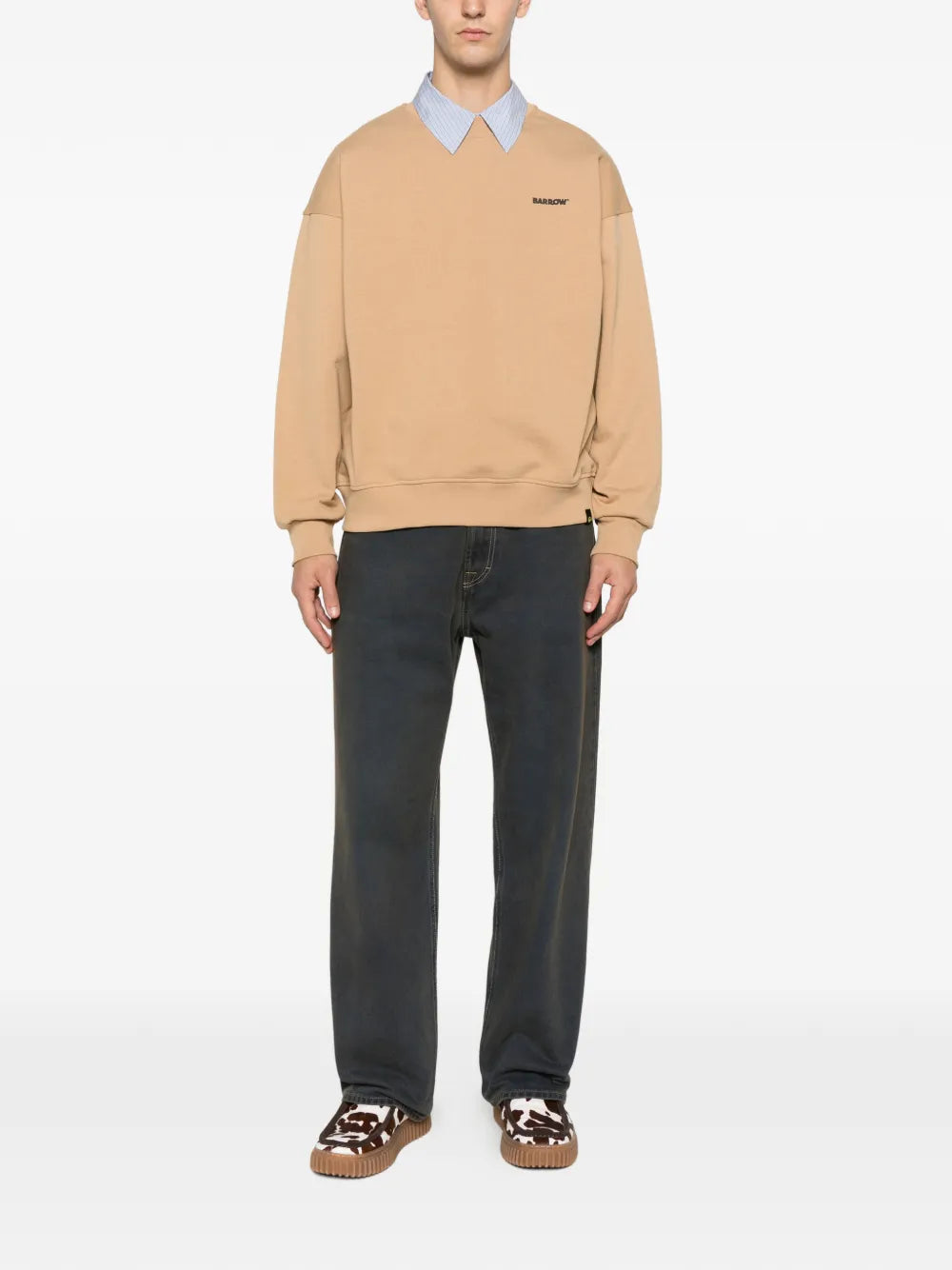 BARROW  logo-detail long-sleeve sweatshirt