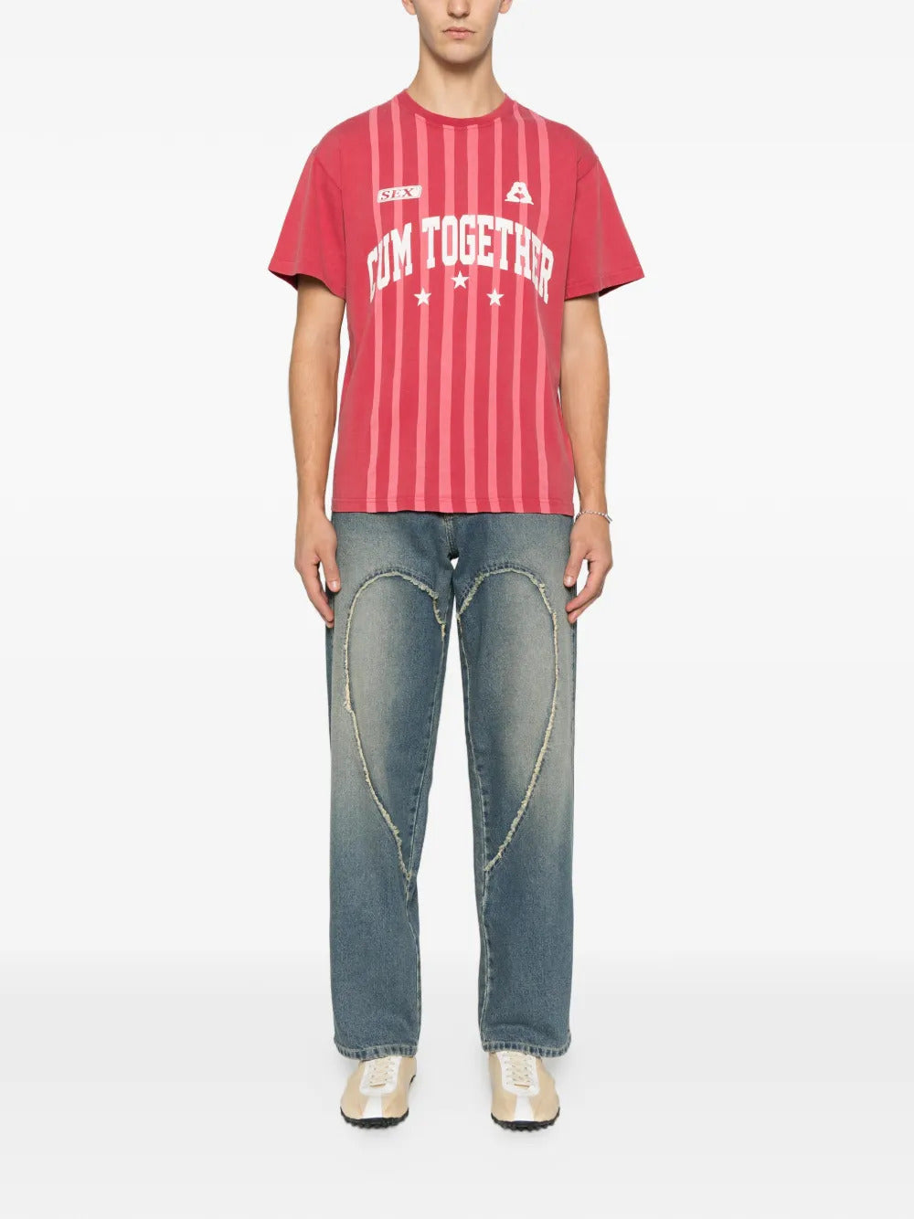 CARNE BOLLENTE Team Player striped T-shirt