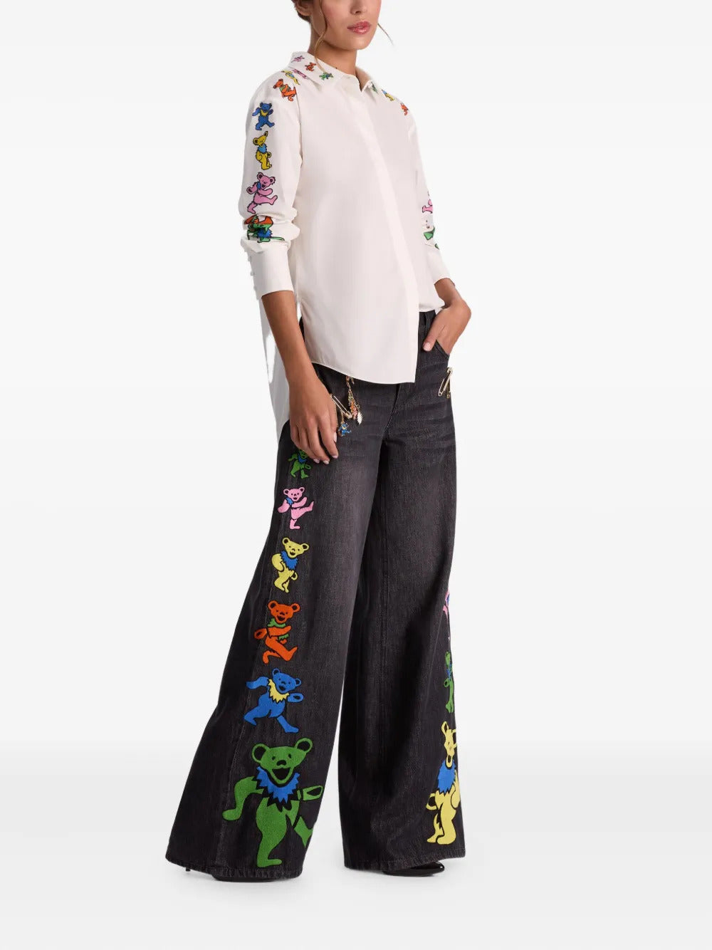 alice + olivia Dimitra button-down shirt - Image 3
