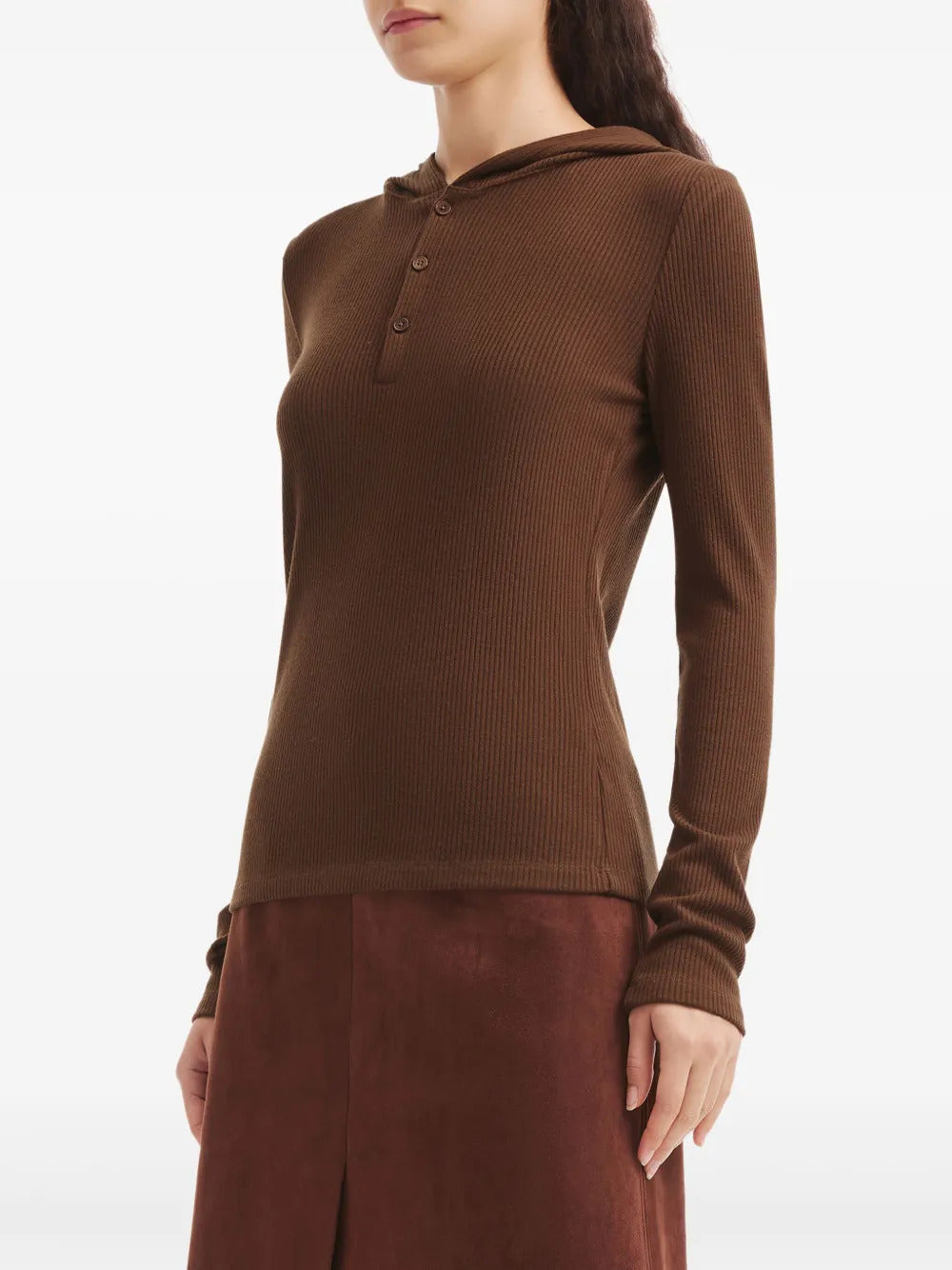 b+ab buttoned hoodie