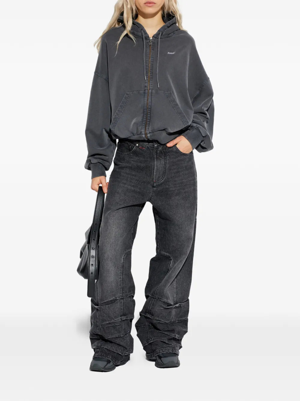 AVAVAV smoke-detailed wide-leg jeans