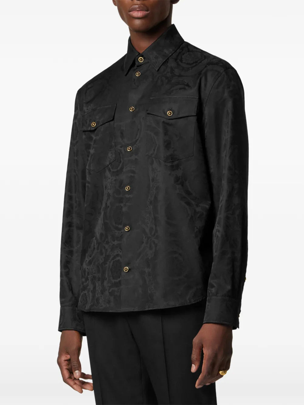 Versace  barocco-design shirt