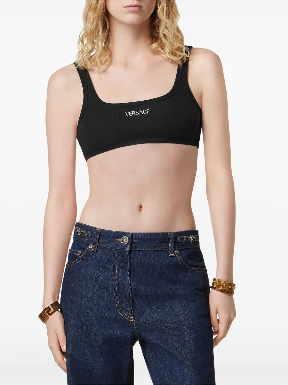 Versace embroidered-logo T-shirt