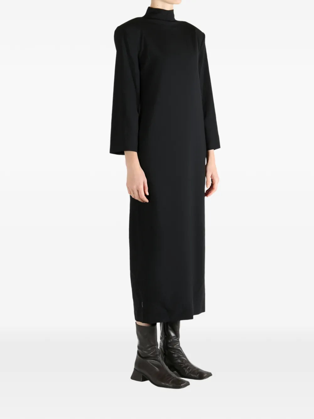 Calvin Klein high-neck three-quarter sleeve dress