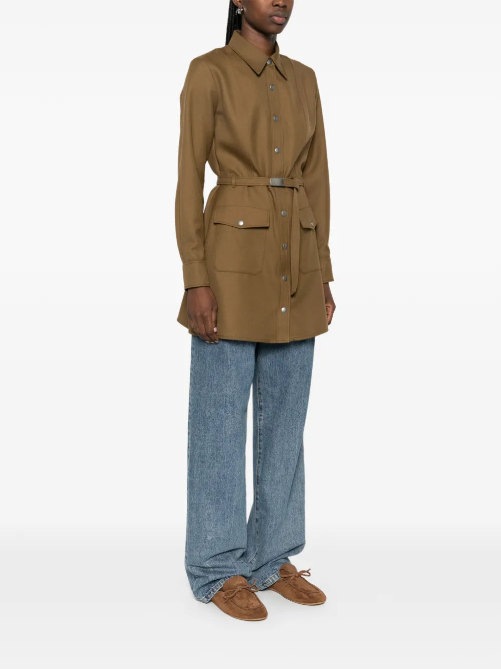 A.P.C.  belted pocket shirt