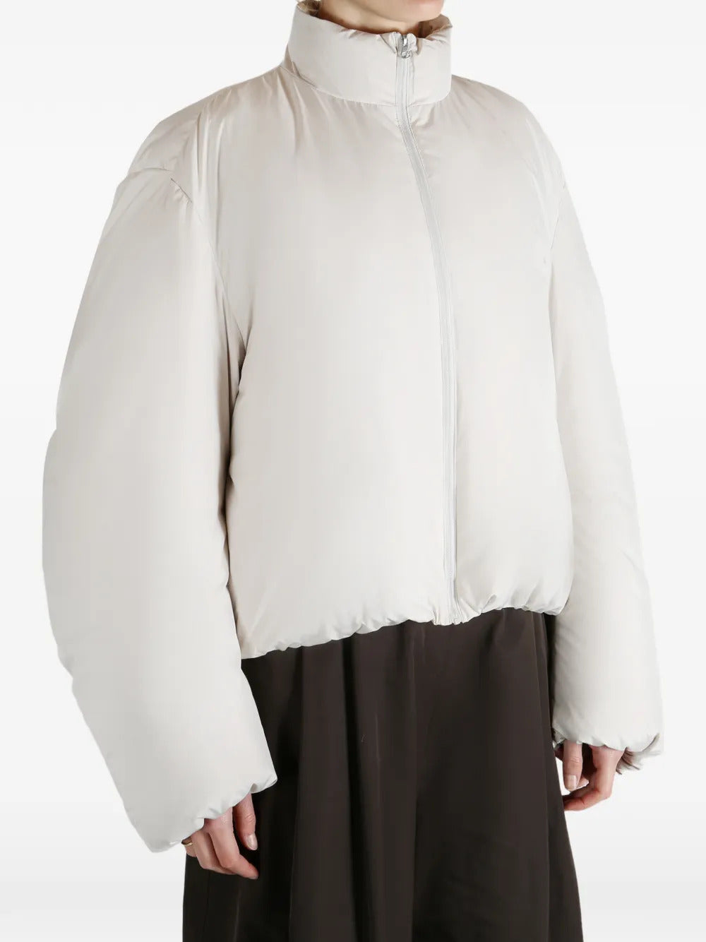 Amomento  zip-up funnel-neck jacket