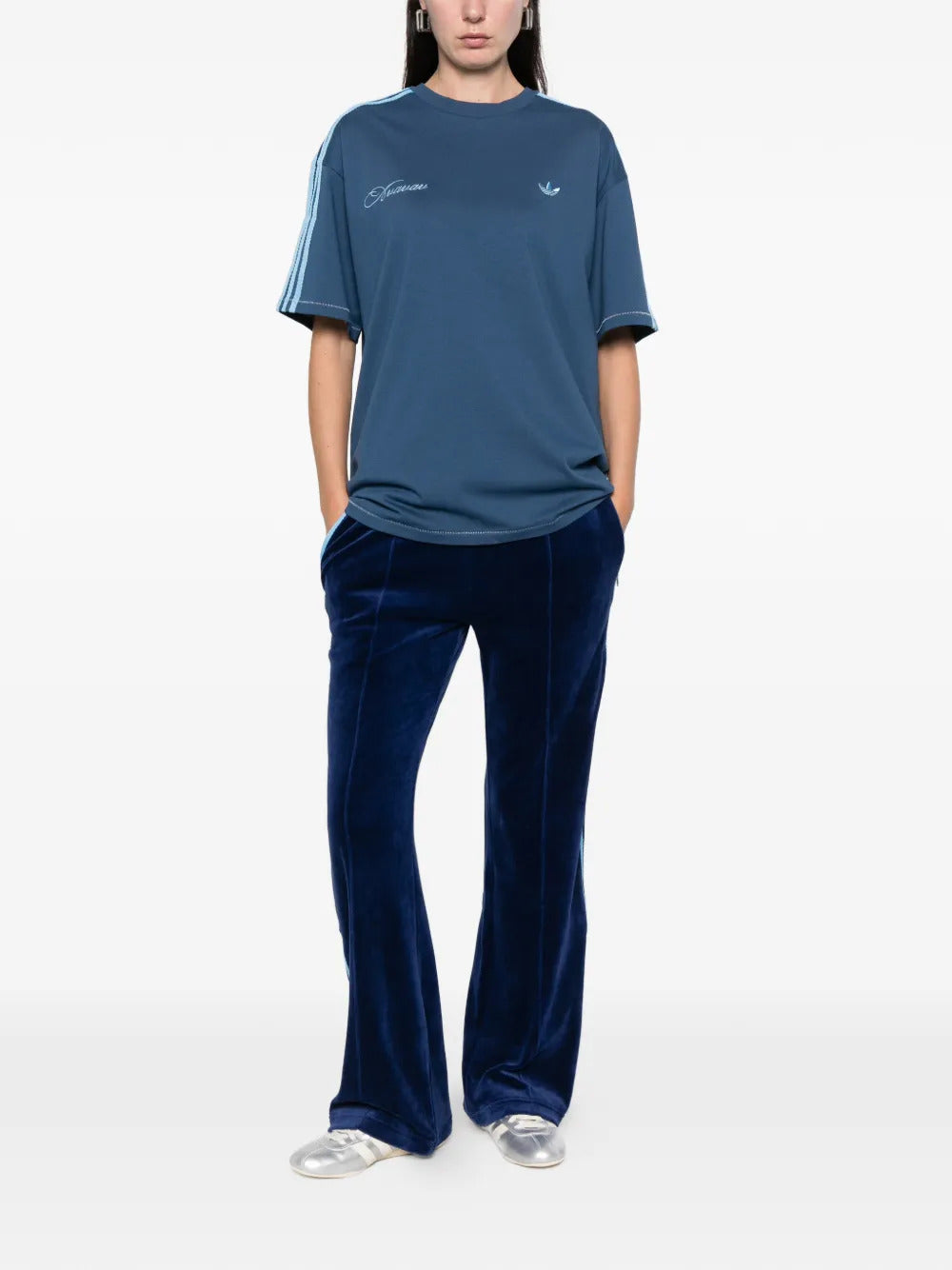 adidas  x AVAVAV logo-embroidered T-shirt