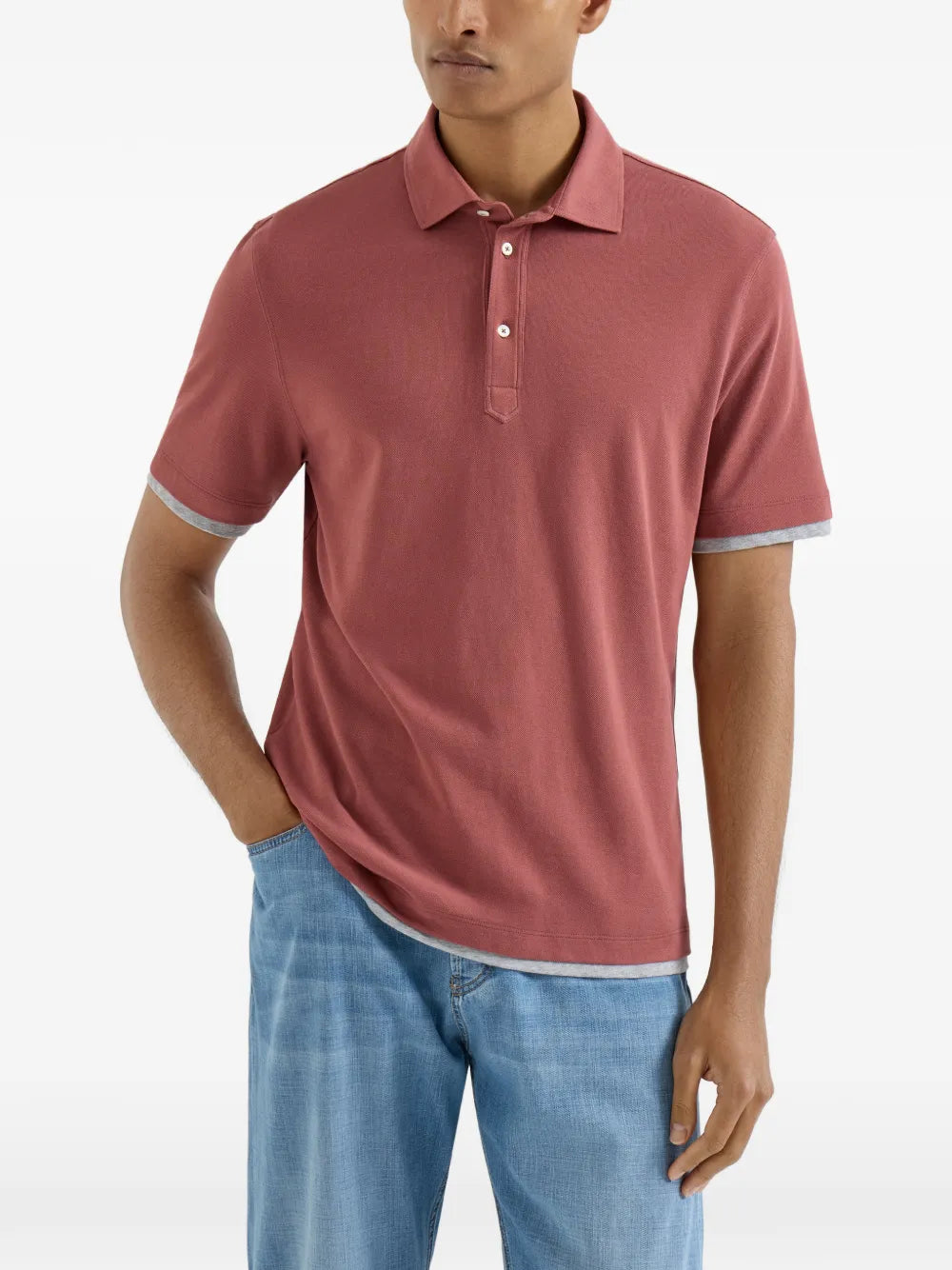 Brunello Cucinelli short-sleeve polo shirt