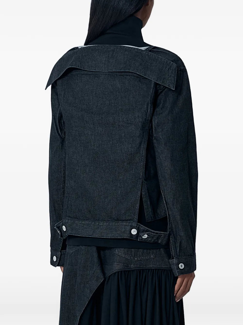 Yohji Yamamoto  contrast-panel denim jacket