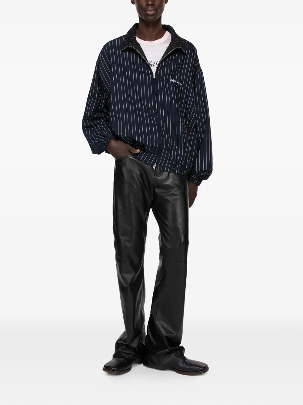 Acne Studios  pinstripe zip jacket