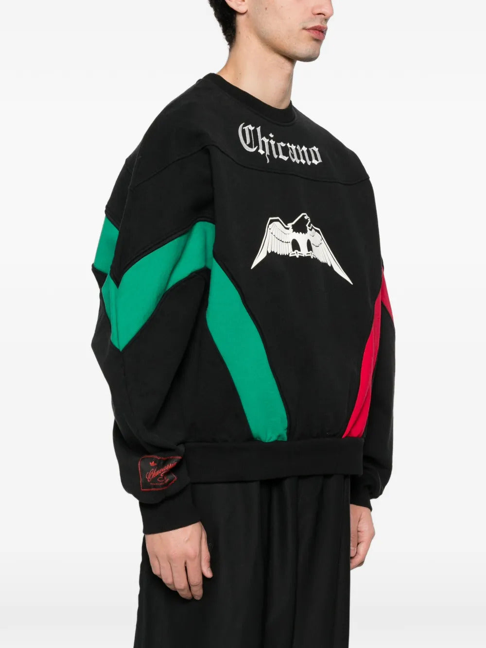 adidas  x Willy Chavarria eagle-graphic crew-neck sweatshirt