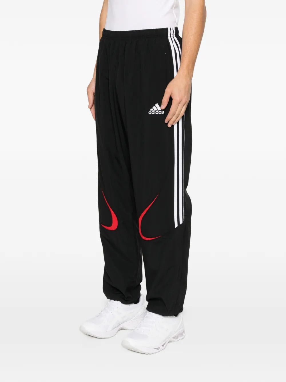 adidas stripe detail trousers