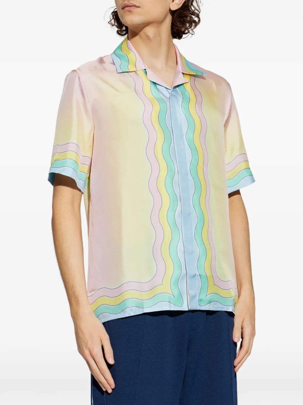 Casablanca Wave Print Shirt