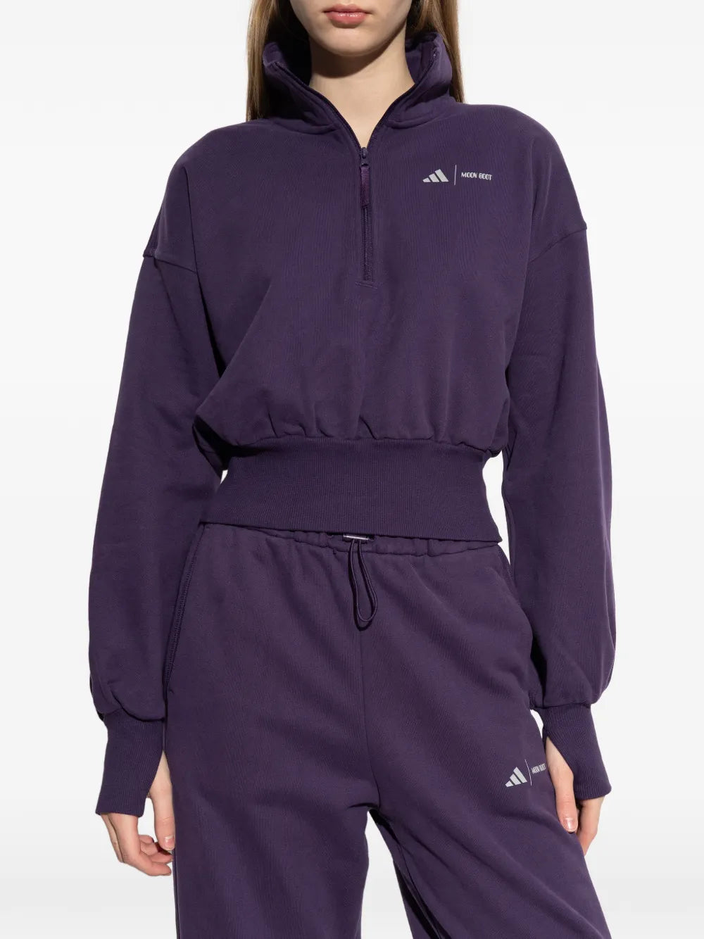 adidas x Moon Boot ribbed zip-up sweater