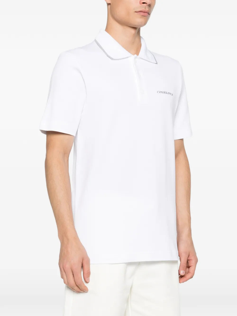 Casablanca logo-embroidered polo shirt