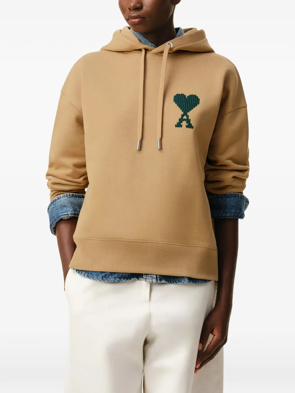 AMI Paris Ami De Coeur embroidered hoodie