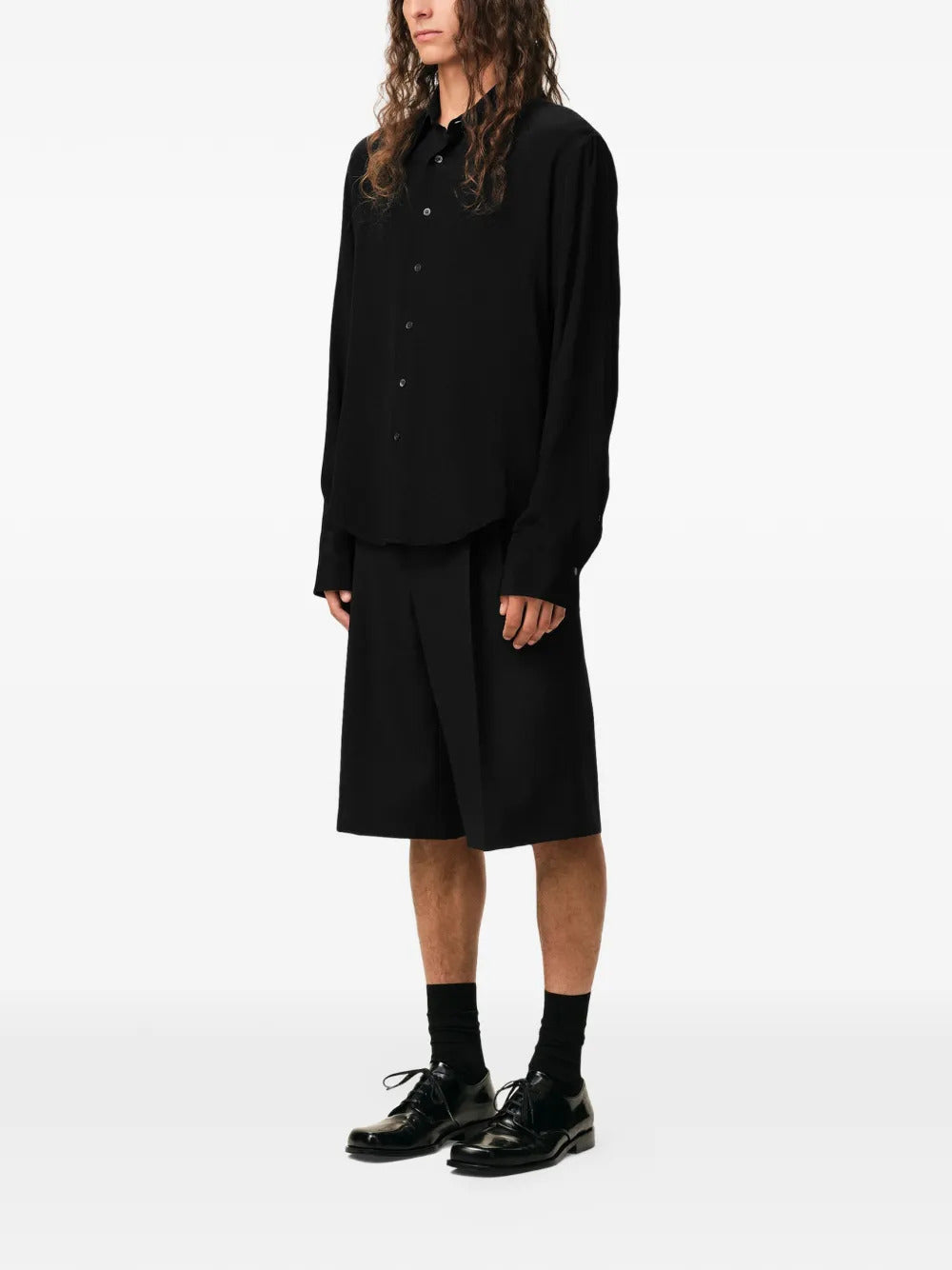 AMI Paris  sharp collar plate shirt