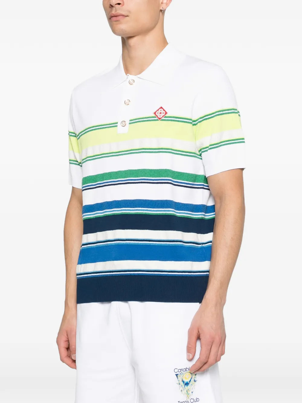 Casablanca  striped polo shirt
