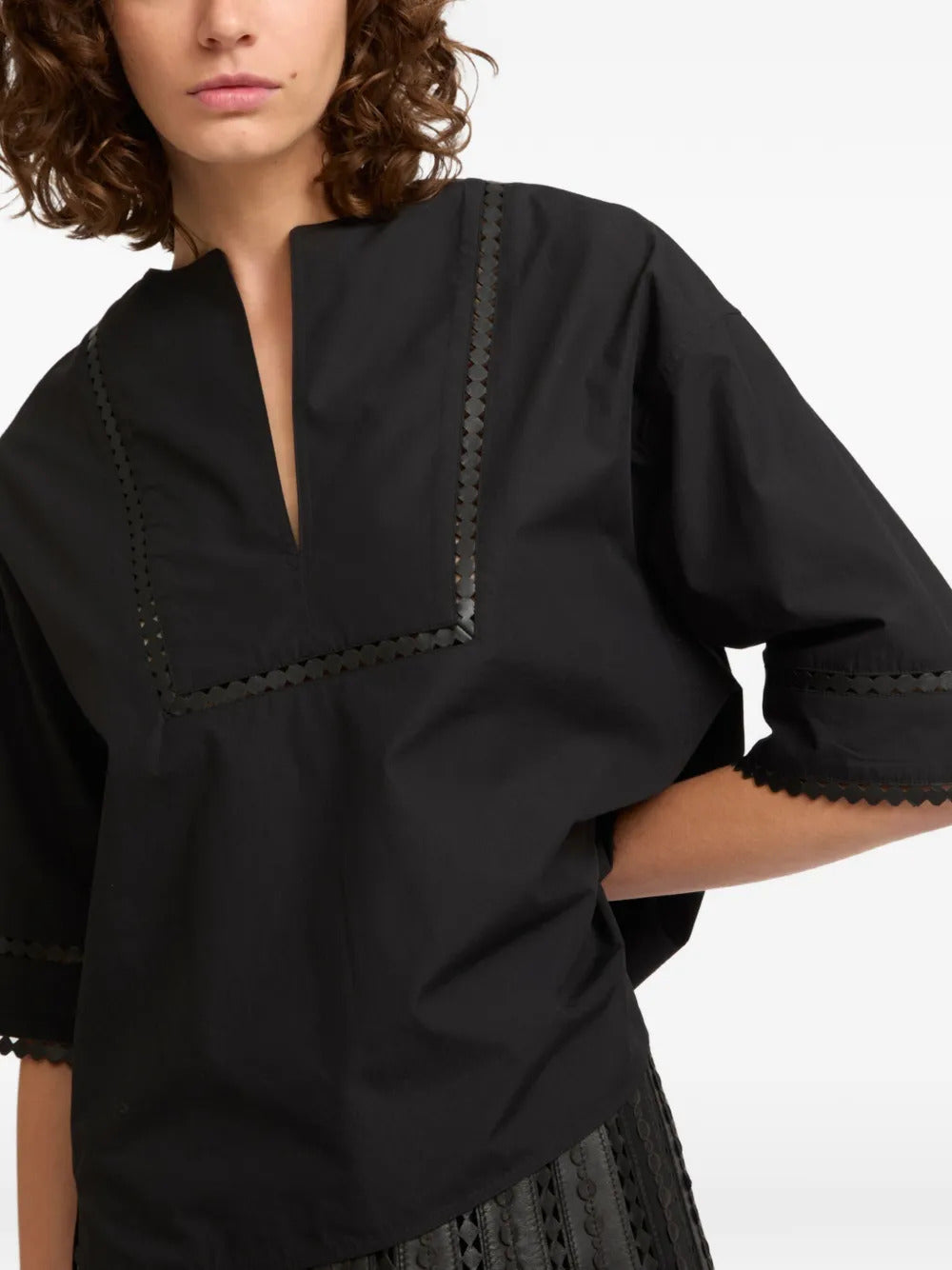 Yves Salomon short-sleeve blouse