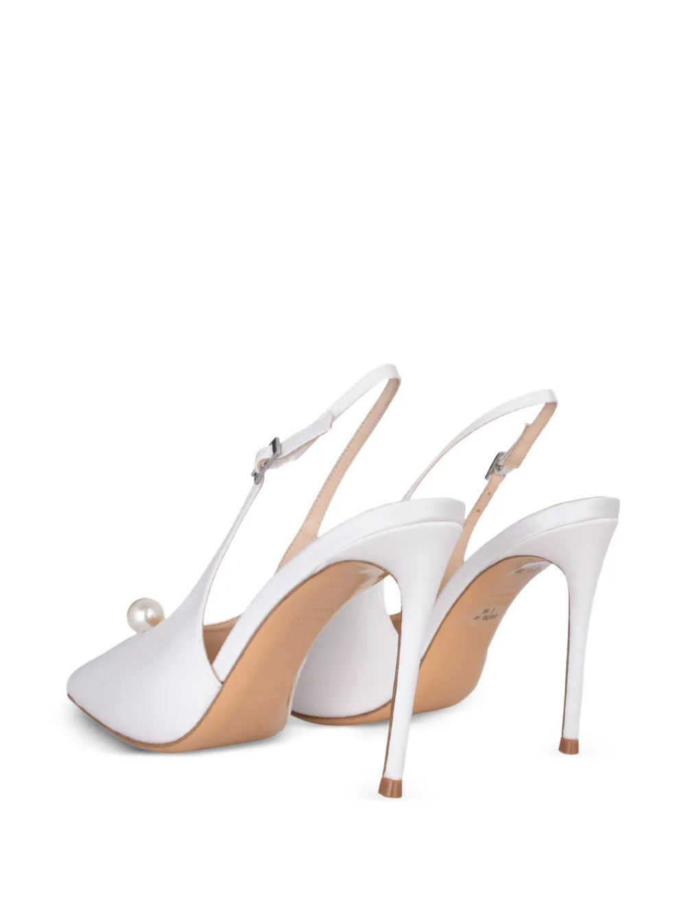 BLACK SUEDE STUDIO Reina point-toe slingback pumps