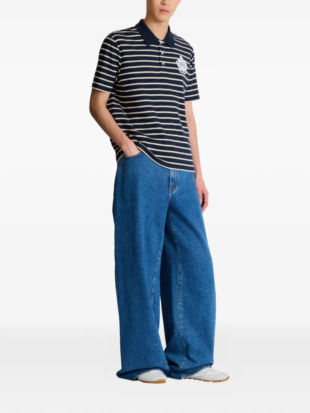 Balmain  striped polo shirt