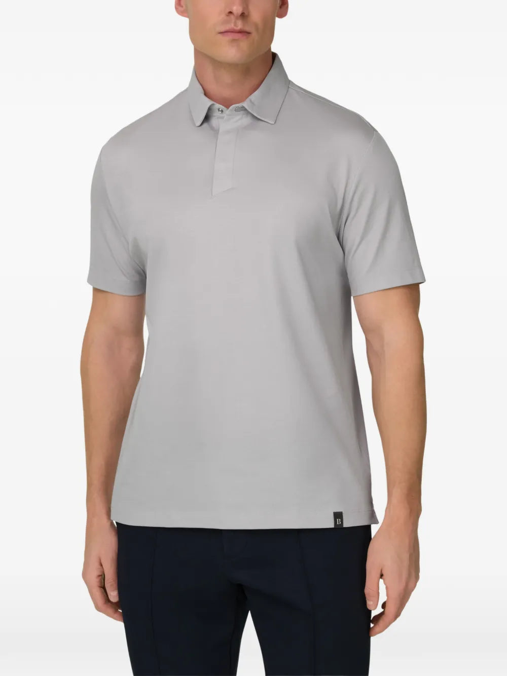 Boggi Milano metal stud polo shirt
