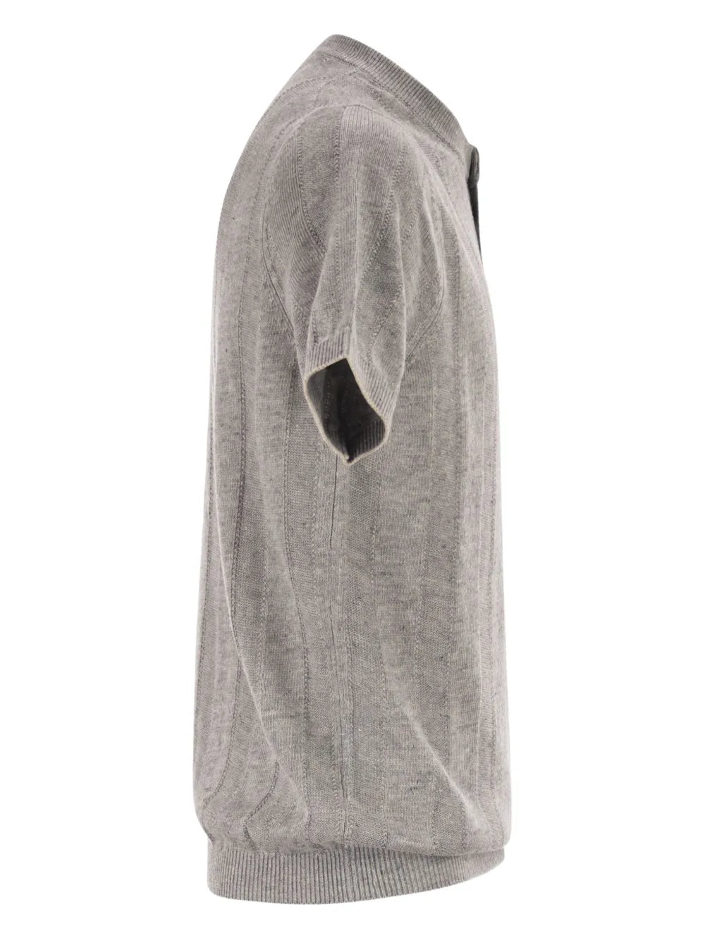 Brunello Cucinelli ribbed-collar polo shirt