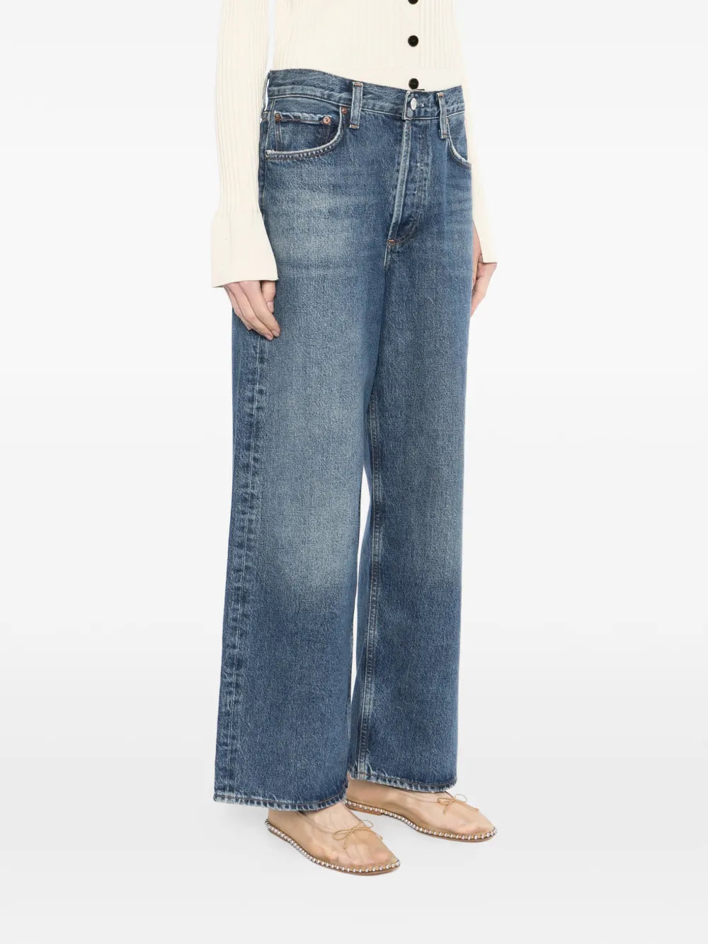 AGOLDE  low slung baggy jeans