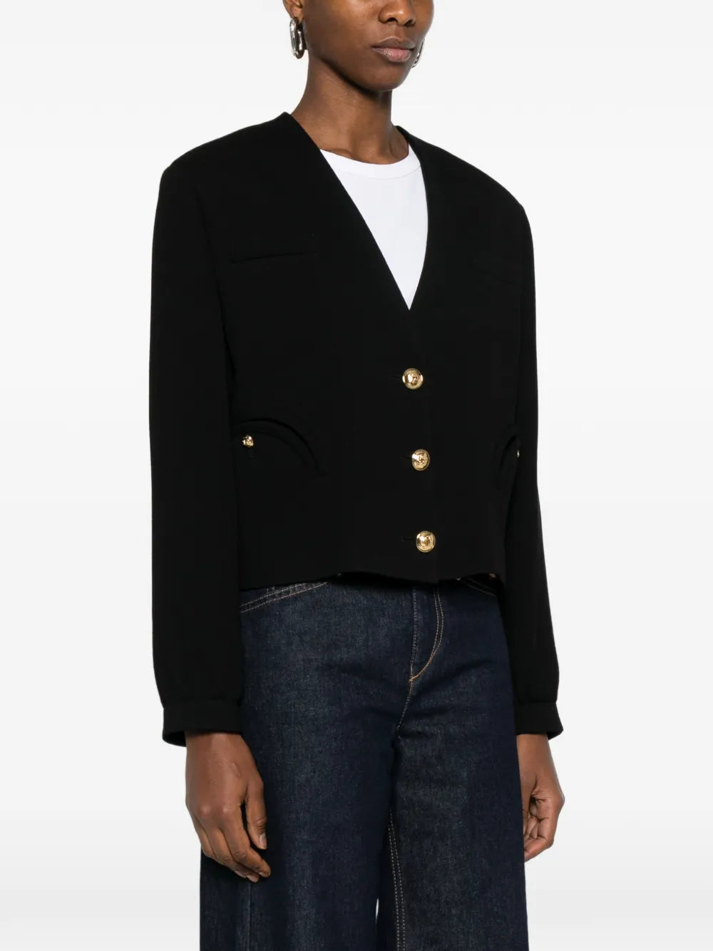 Blazé Milano Riviera button crop jacket
