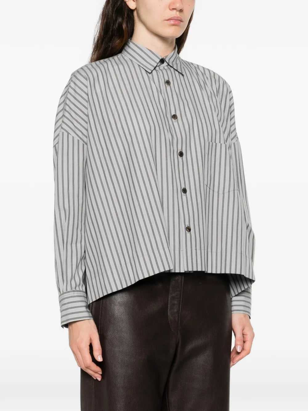 Yohji Yamamoto  striped button shirt