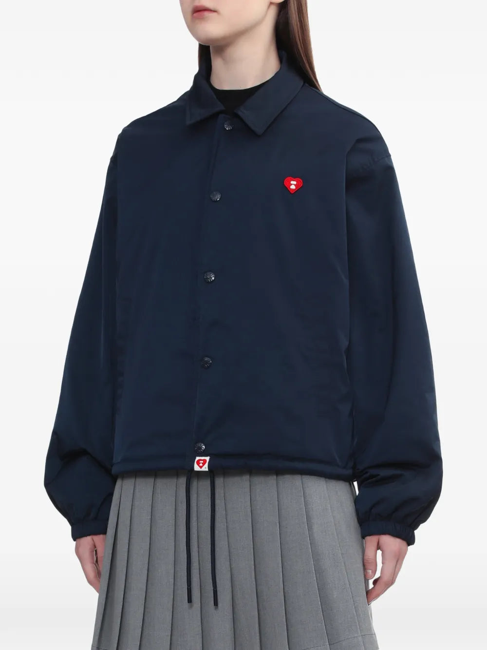 A BATHING APE®  heart-appliqué jacket