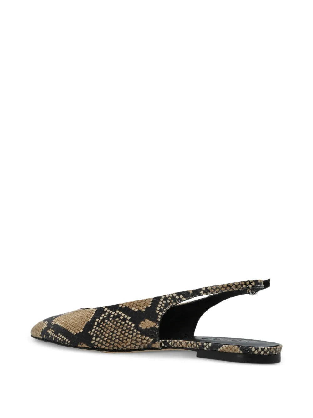 Aeyde  snake-pattern flat pumps