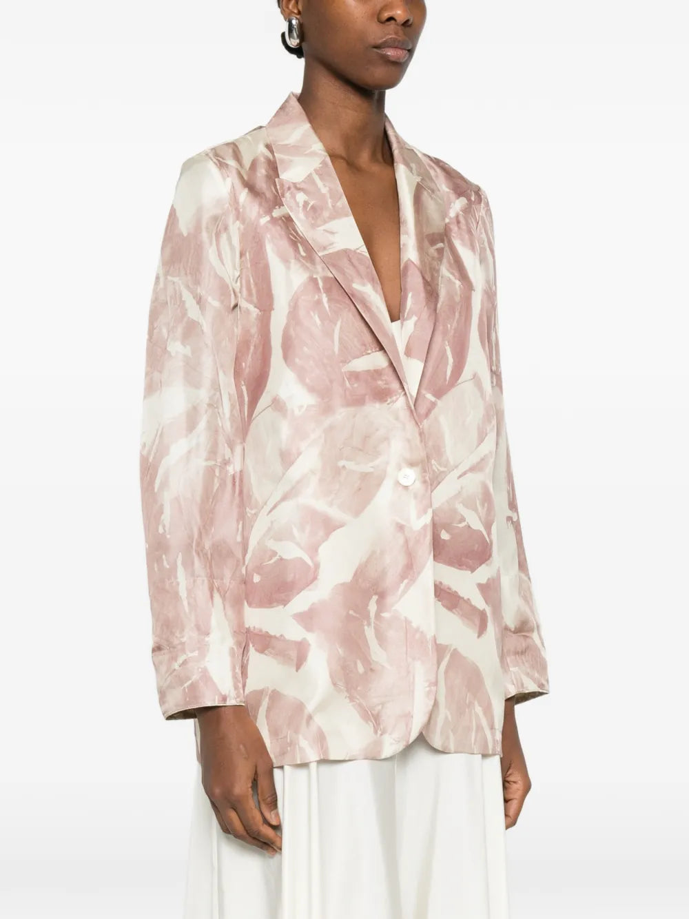 Alysi Monopetto floral single-breasted jacket