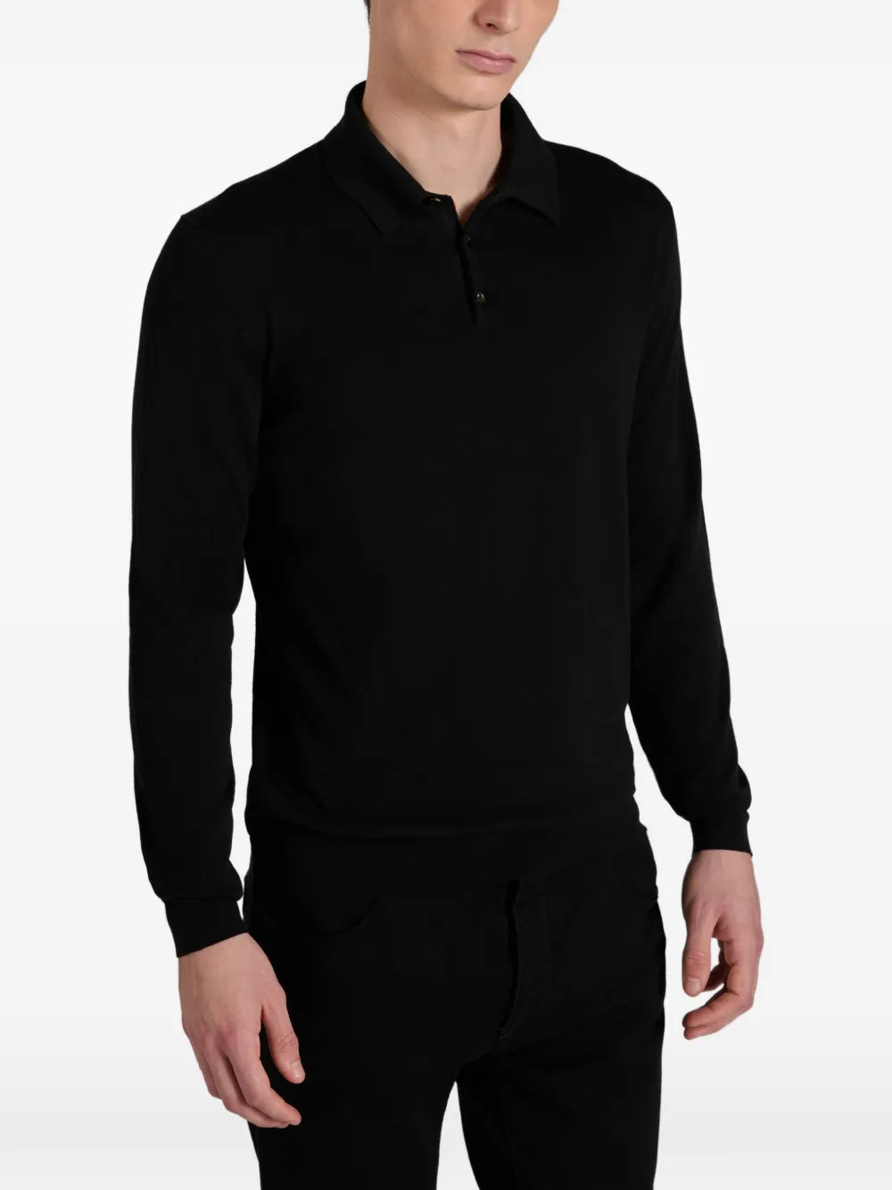 Zanone buttoned polo shirt - Image 3