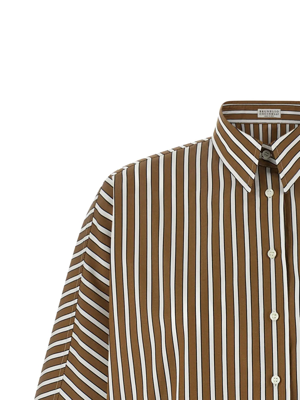 Brunello Cucinelli  Monile striped-pattern shirt