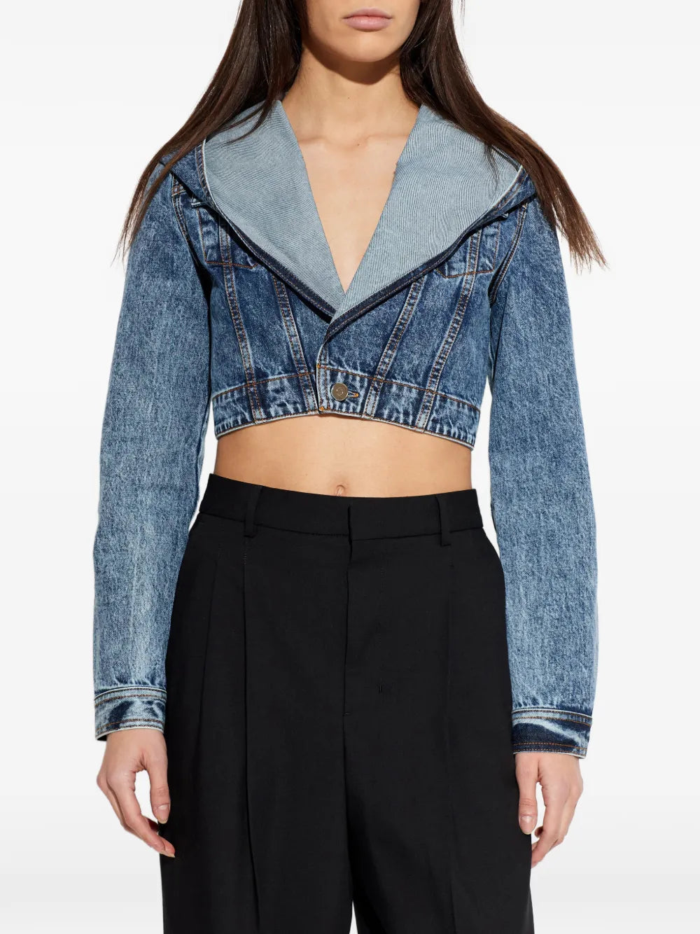 Alaïa hooded cropped jacket