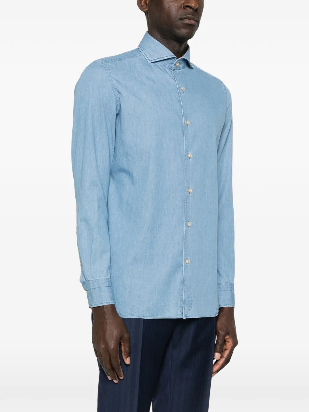 Borrelli  button-fastening shirt