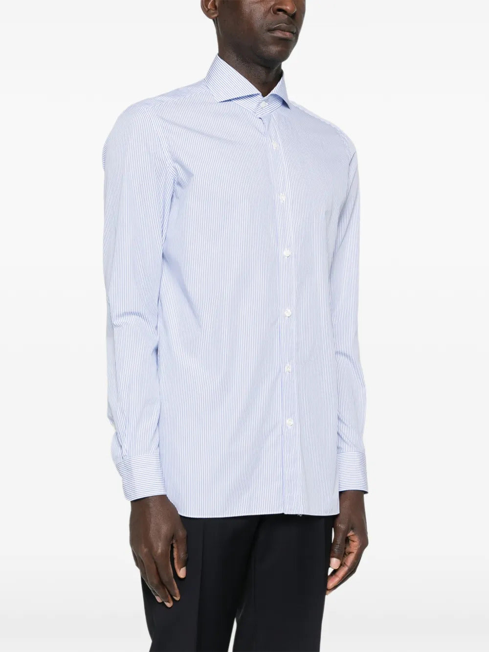 Borrelli  striped buttoned shirt
