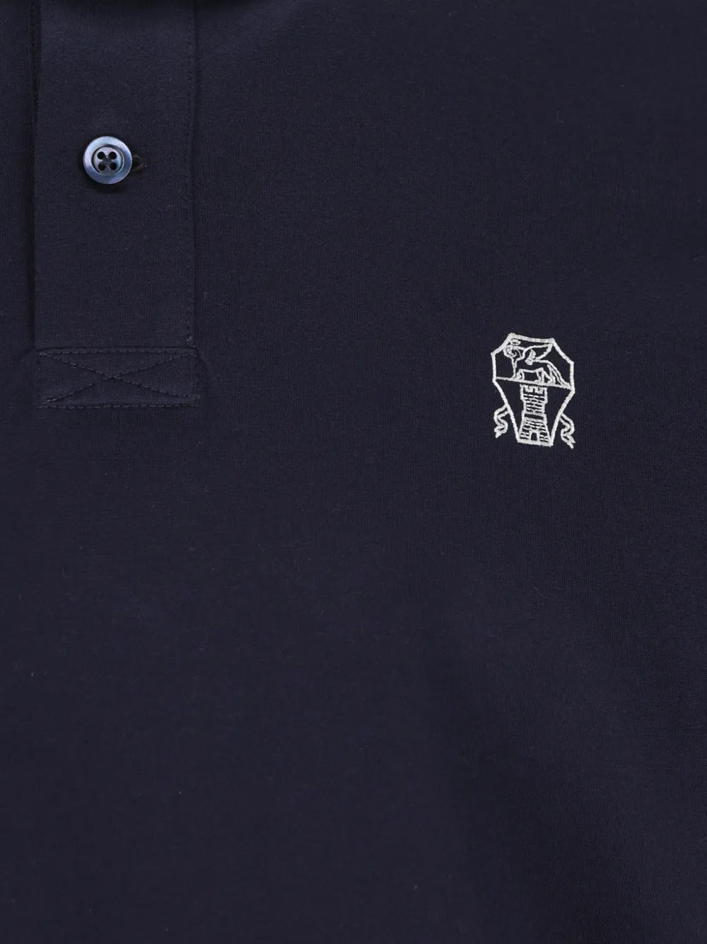 Brunello Cucinelli  logo-embroidered polo shirt