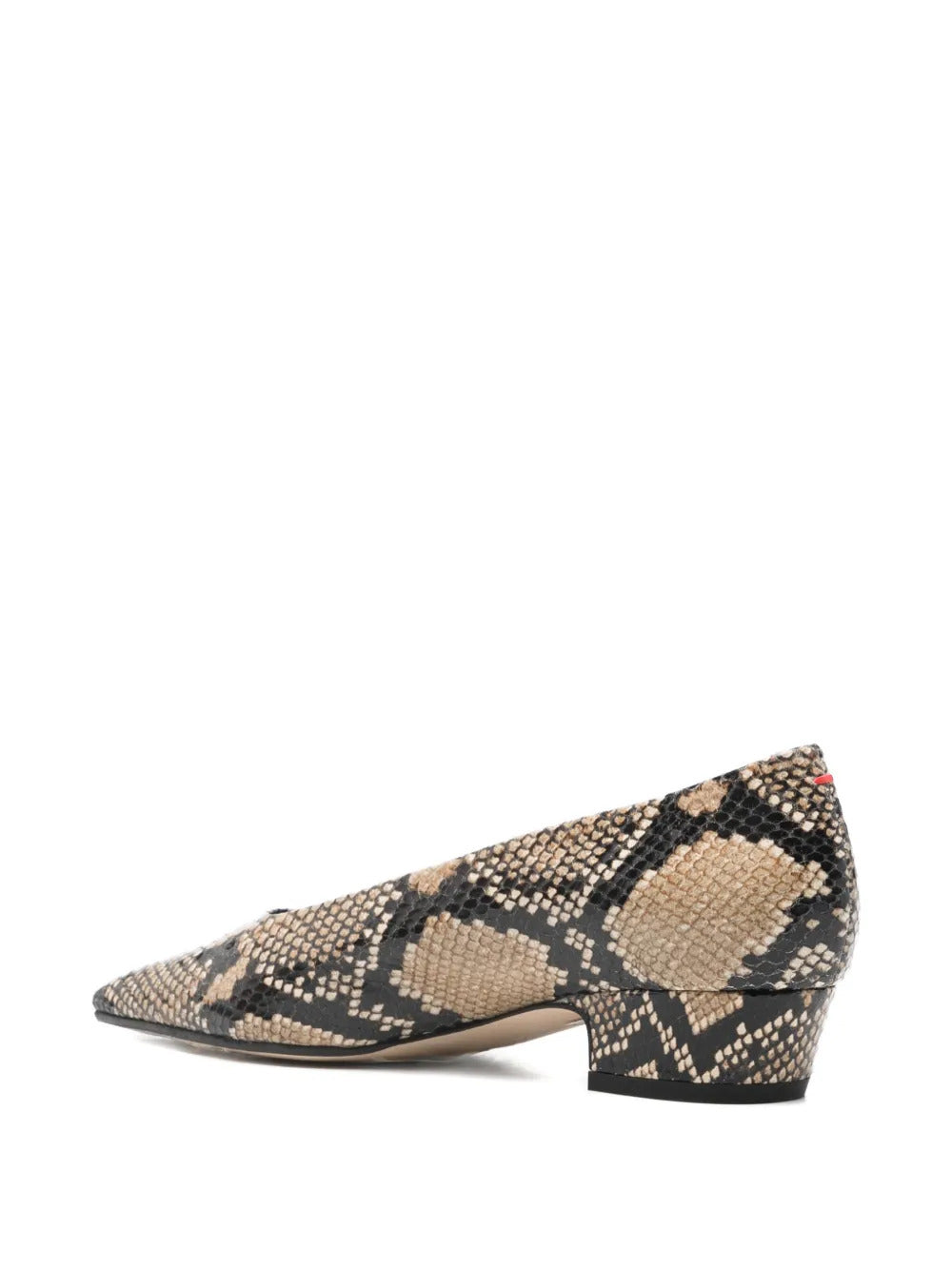 Aeyde  snakeskin square pumps