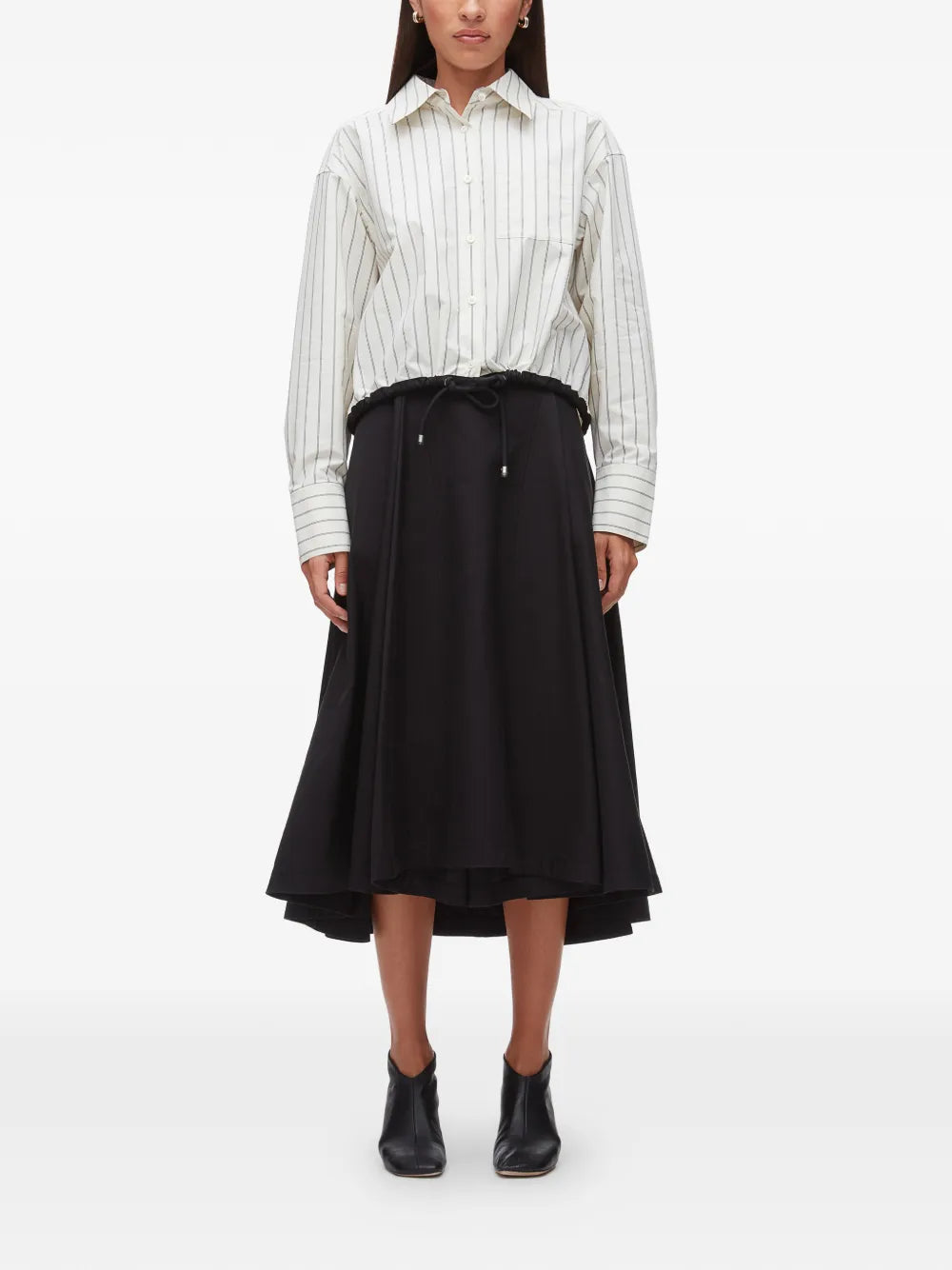 3.1 Phillip Lim striped cropped shirt