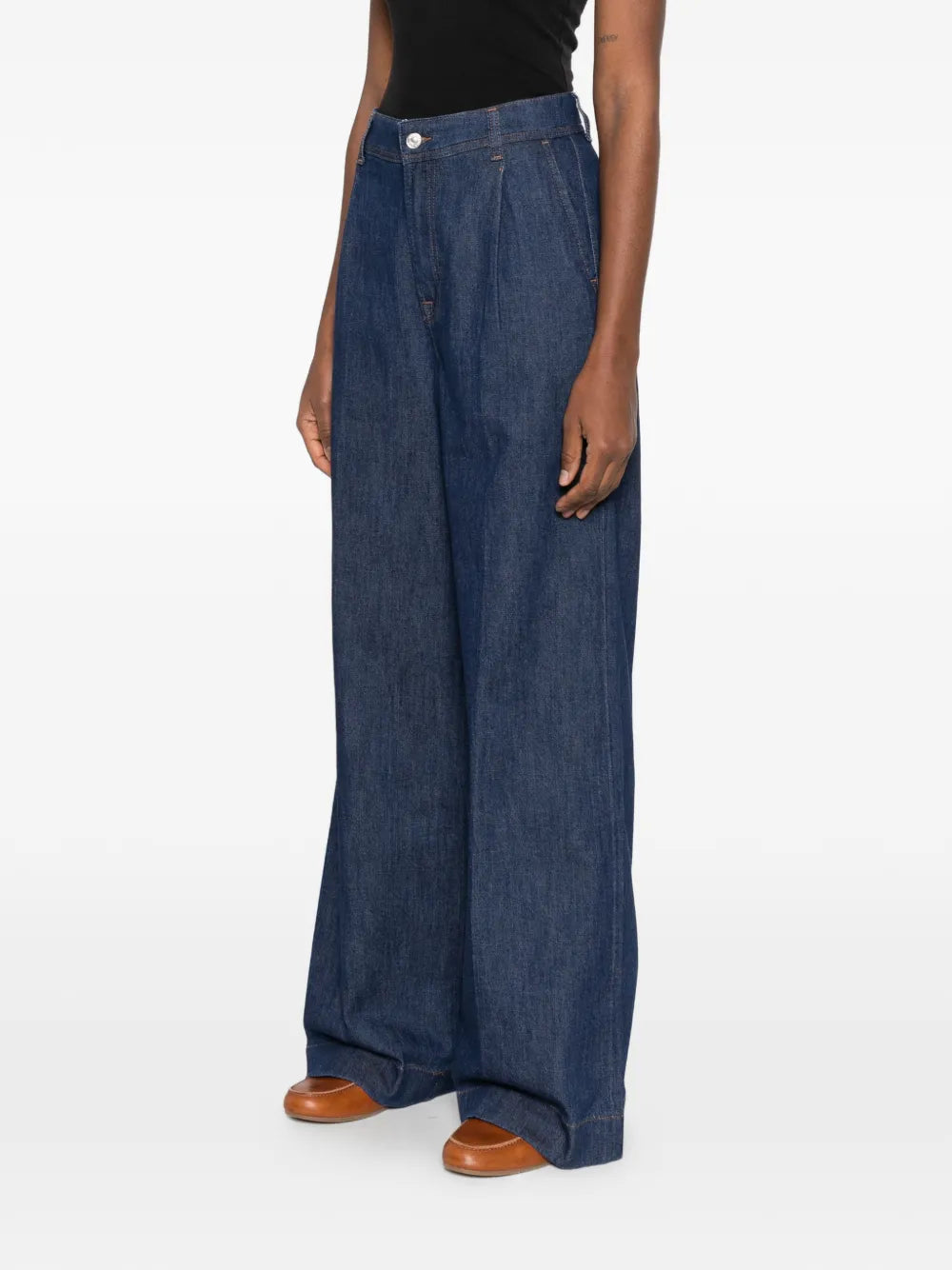 7 For All Mankind pleated jeans