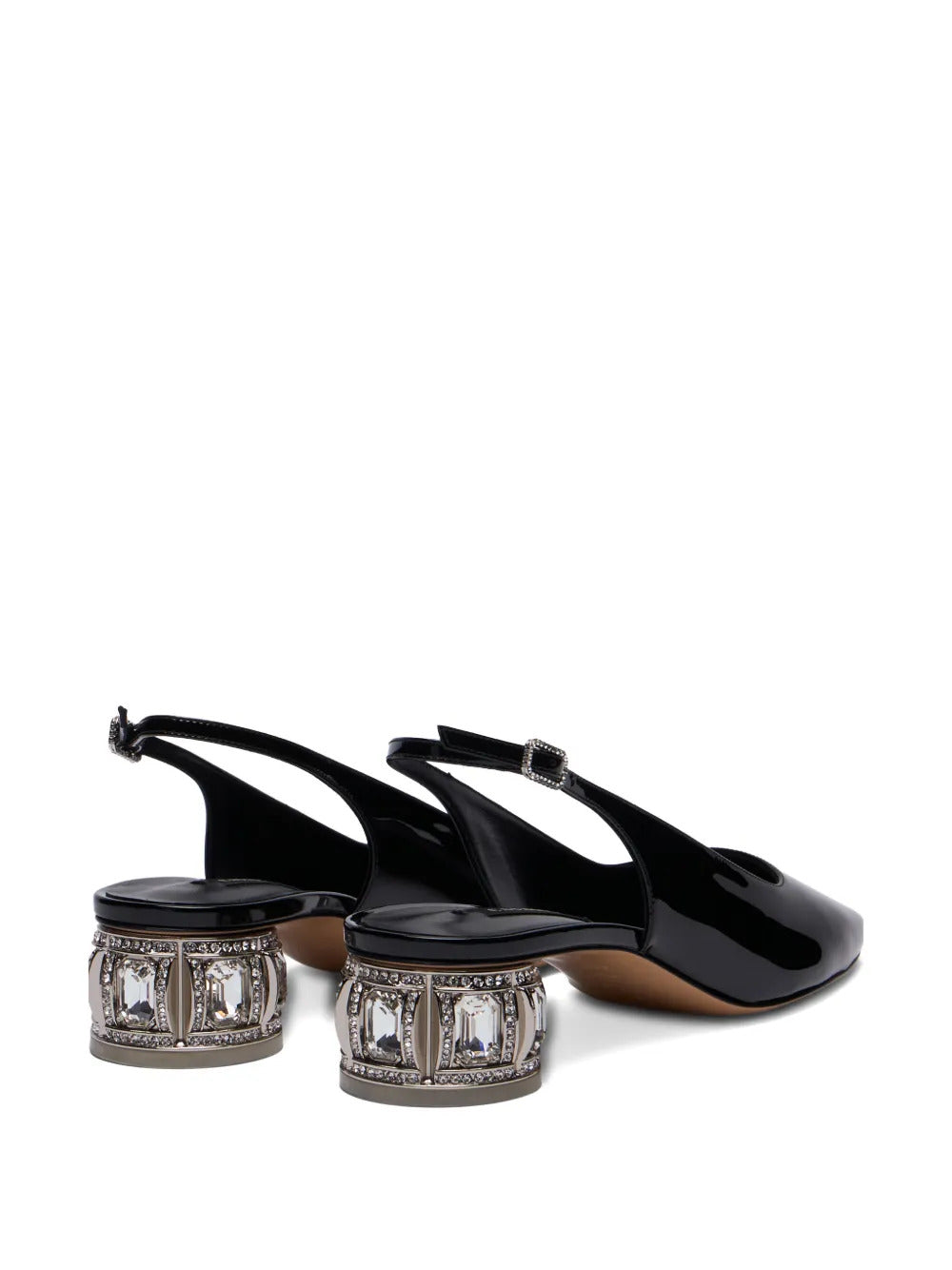Casadei  jewel-embellished slingback pumps