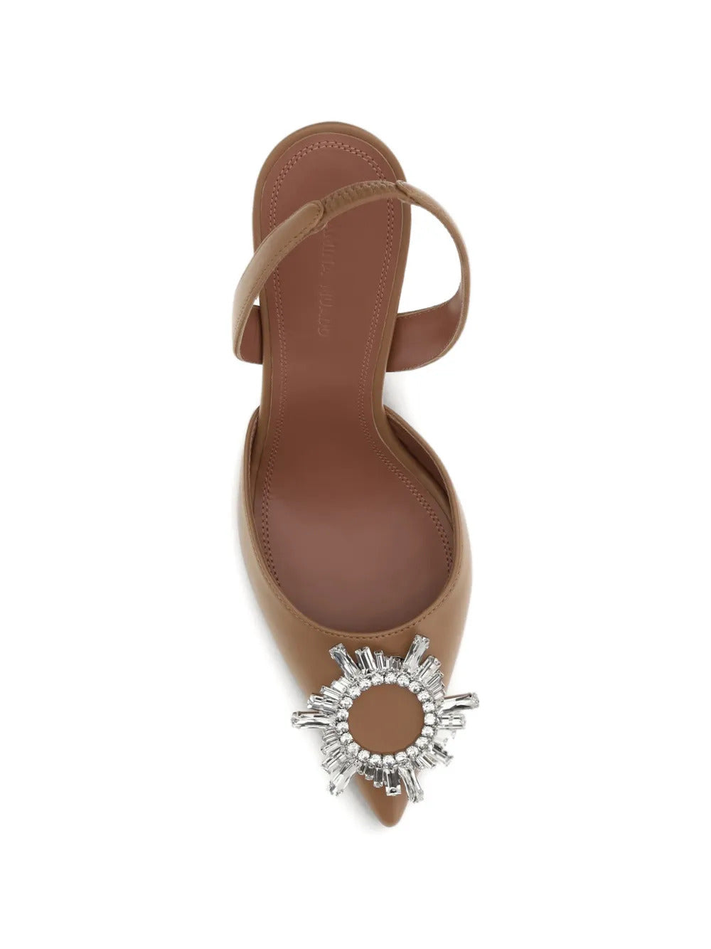 Amina Muaddi jewel-embellished sling pumps