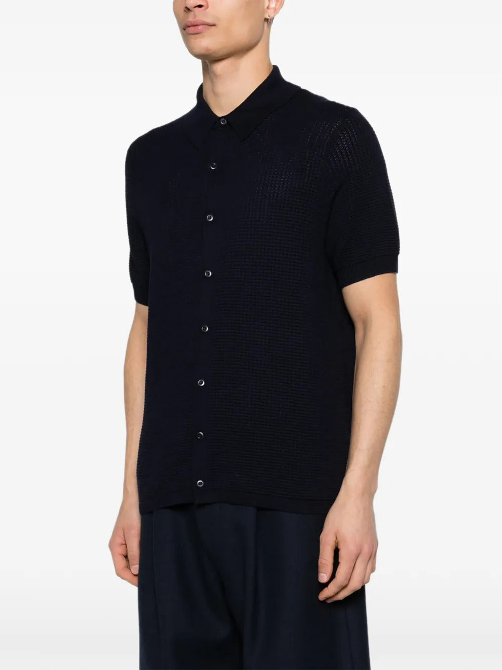 BOMPARD  waffle-knit buttoned shirt