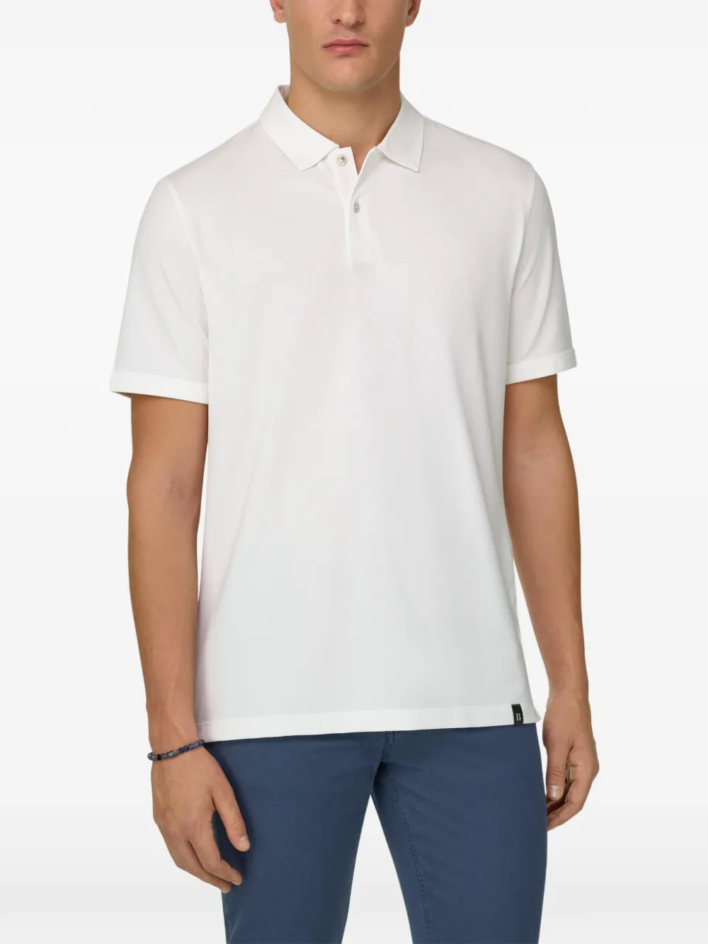 Boggi Milano appliqué polo shirt