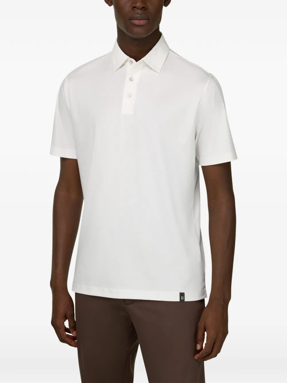 Boggi Milano  branded-button short-sleeve polo shirt