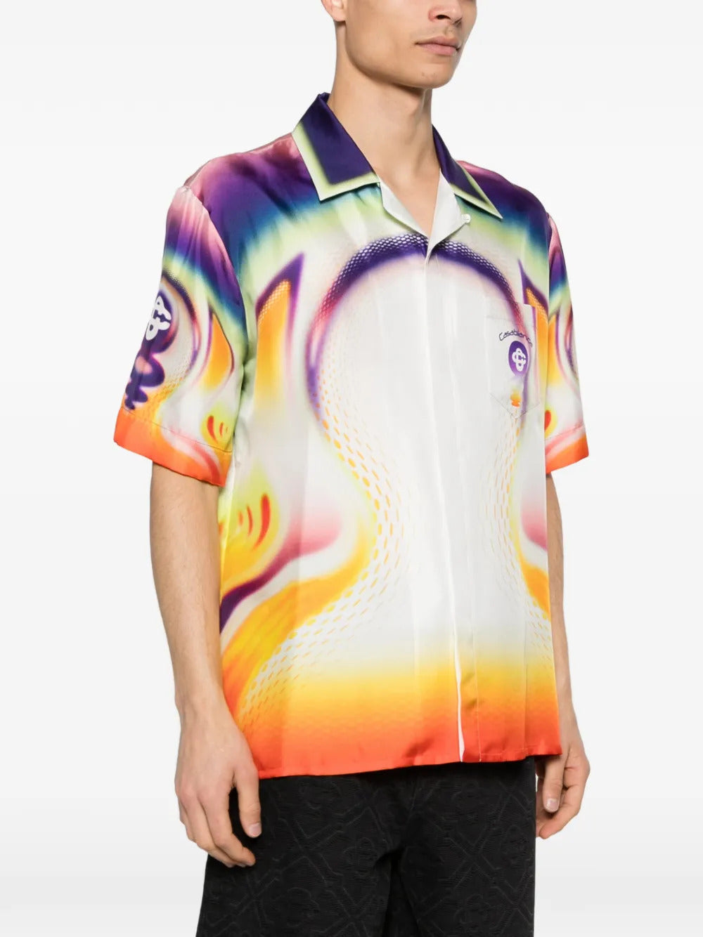 Casablanca  Sporchid SS printed shirt