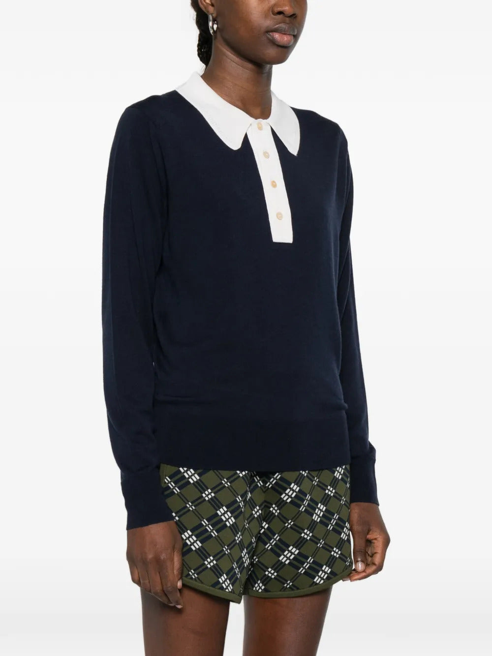 Wales Bonner  Henry long-sleeve polo top