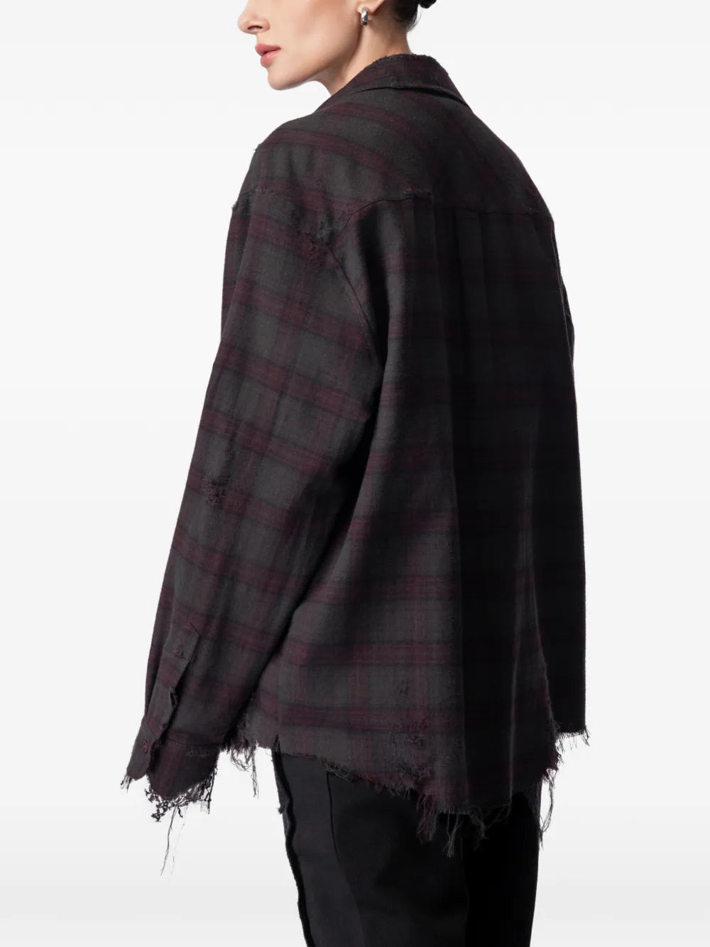ARTICLE TEN plaid cotton shirt